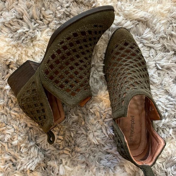 Jeffrey Campbell Taggart Suede Cutout Bootie - Picture 4 of 8